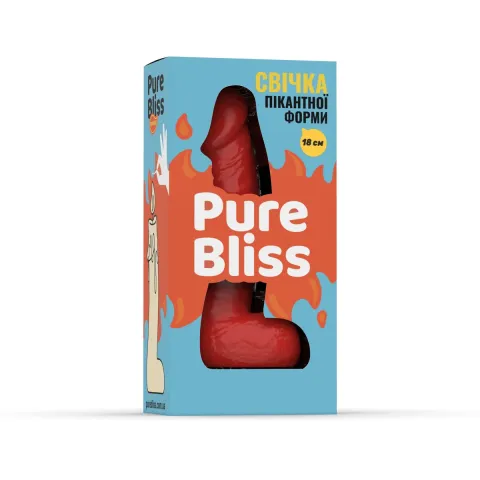 Свічка член - Pure Bliss 18 см Red