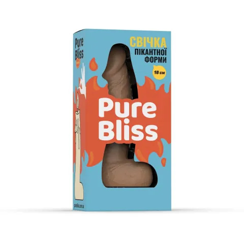 Свічка член - Pure Bliss 18 см Brown