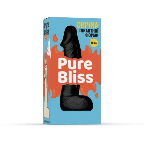 Свічка член - Pure Bliss 15 см Black
