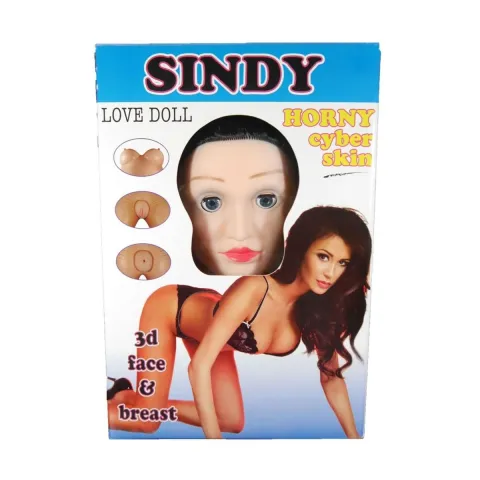 Надувная секс-кукла с вибрацией — Sindy 3D