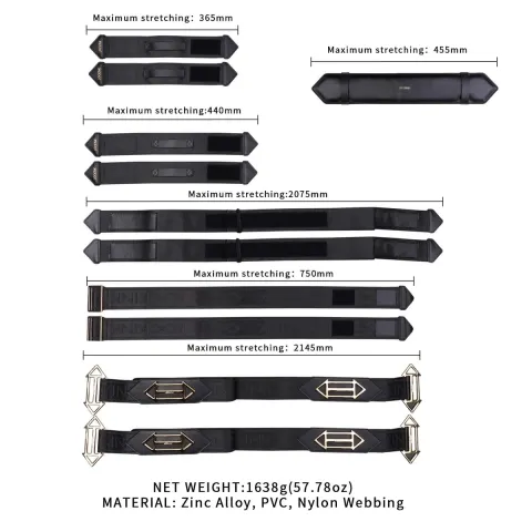 Фіксатори рук та ніг для ліжка LOCKINK BDSM Adjustable Bed Restraint Kit