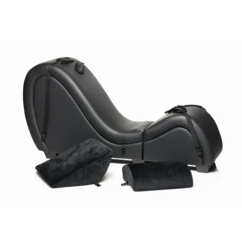 Секс-крісло с подушками Master Series Kinky Sex Lounge with Cushions - Black