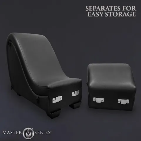 Секс-крісло с подушками Master Series Kinky Sex Lounge with Cushions - Black