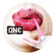 Ароматизированный презерватив ONE FlavorWaves Bubblegum, 1 шт., фиолетовый, с ароматом жевательной резинки