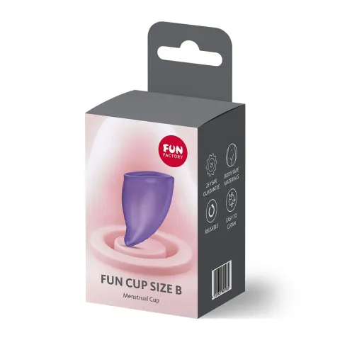 Менструальная чаша Fun Factory FUN CUP SIZE B Black Currant, многоразовая, диаметр 4,3 см, объём 30 мл