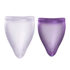 Набор менструальных чаш Fun Factory FUN CUP EXPLORE KIT, 2 шт., Multicolored Violet, объёмы 20 и 30 мл