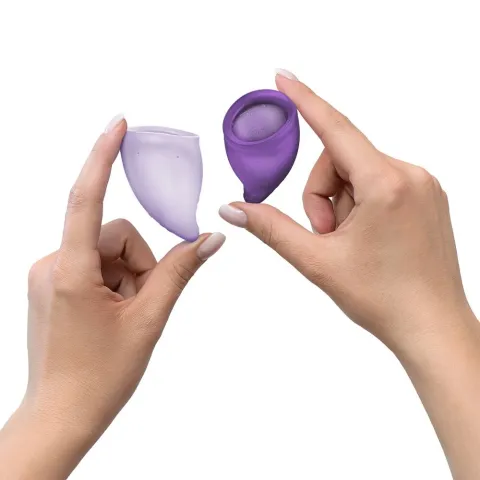 Набір менструальних чаш Fun Factory FUN CUP EXPLORE KIT, 2 шт, Multicolored Violet, об’єми 20 та 30 мл