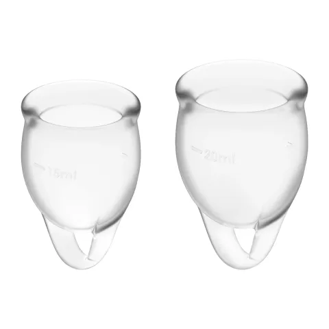 Менструальні чаші - Satisfyer Feel Confident Menstrual Cup (transparent)