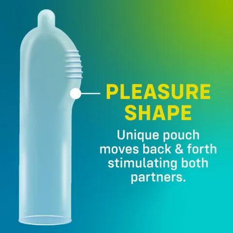 Набор презервативов ONE Pleasure Plus, 100 шт., с ребристой зоной на конце, упаковка — тубус