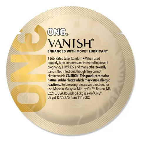 Набір презервативів ONE Vanish Hyperthin, 100 шт, ультратонкі, зі змазкою, паковання-тубус
