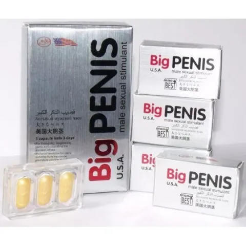 Таблетки для потенции Big Penis (Большой Пенис), 10 таблеток New