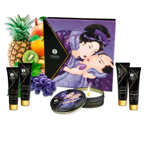 Подарочный набор Shunga Geishas Secrets – Exotic Fruits для роскошной ночи вдвоём