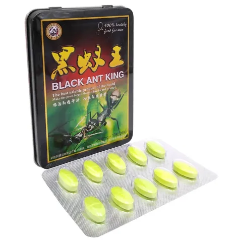 Препарат Black Ant King (Чёрный муравей), 10 таблеток