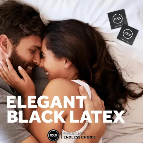 Презерватив - EXS Black Latex Condom, 1 шт.