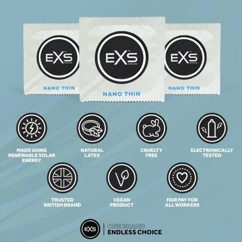 Презерватив - EXS Nano Thin Condom, 1 шт.