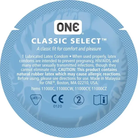 Презерватив ONE Classic Select MSM Collection, 1 шт., гладкий, со смазкой, в дизайнерской упаковке