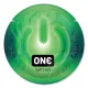 Презерватив ONE Glowing Pleasures, 1 шт., светящийся в темноте, со смазкой
