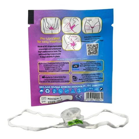 Женский презерватив — EXS Non-Latex Internal Condom Soft Leg Loops, 1 шт.