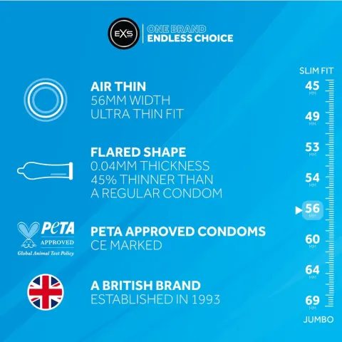 Презервативи - EXS Air Thin, 144 шт.