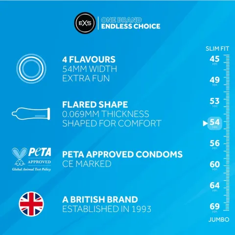 Презервативы — EXS Mix Flavoured, 12 шт.