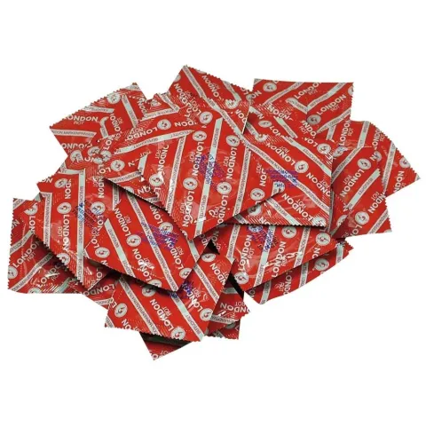 Презервативи з ароматом полуниці - London Red Condoms, 100 шт.