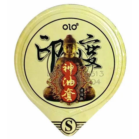 Презервативи - Olo Blue Indian God Oil, ультратонкі, з пролонгуючим ефектом, 10 шт