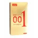 Презервативи - Olo Foil 0.01 Gold, ультратонкі, з точками та ребрами, гіалуронова змазка, 10 шт