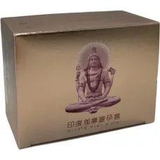 Презервативи - Olo Gold Budda з гіалуроновим змащенням і ароматом ванілі, ребристі з точками, 10 шт