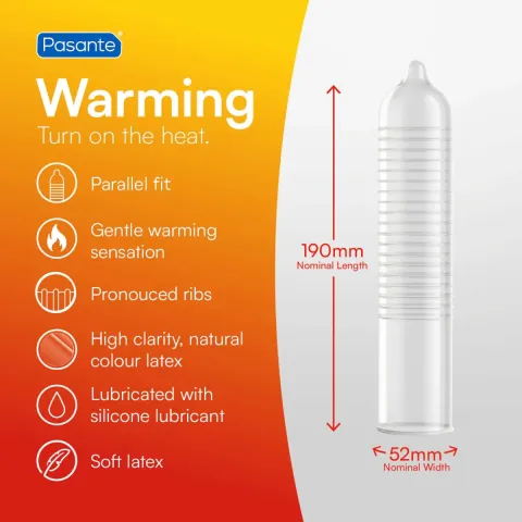 Презервативи - Pasante Warming Condoms Bulk Packs 144 pcs