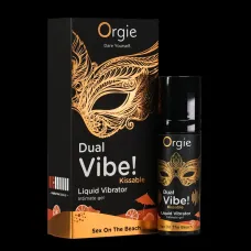 Збуджуючий гель з ефектом вібрації - Orgie Dual Vibe! Liquid Vibrator Sex On The Beach, cекс на пляжі,