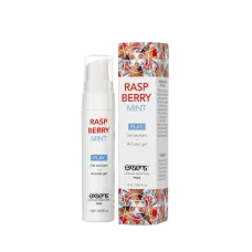 Стимулювальний гель EXSENS Kissable Raspberry Mint 15мл можна для поцілунків, охолоджувальний