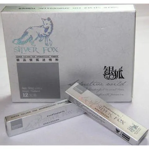 Збуджуючі краплі для жінок Silver Fox (Срібна лисиця), 12 пакетиків