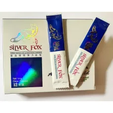 Возбуждающие капли Silver Fox (Серебряная лиса) New, 12 пакетиков