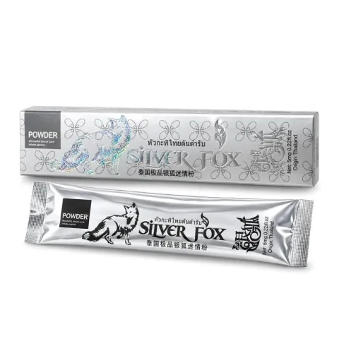Збуджуючий порошок для жінок Silver Fox (Срібна лисиця), 12 пакетиків