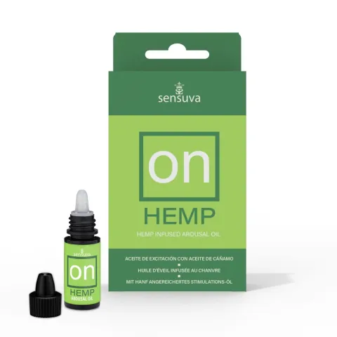 Стимулирующие капли для клитора Sensuva – ON for Her Hemp Infused Arousal Oil (5 мл) с маслом конопли