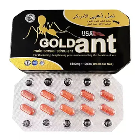 Пігулки Gold Ant (Золота Мураха), 10 пігулок + 10 вітамінів