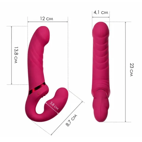 Безремінний смарт-страпон Lovense Lapis vibrating strapless strap-on, 3 мотори