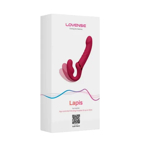Безремінний смарт-страпон Lovense Lapis vibrating strapless strap-on, 3 мотори