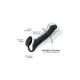 Страпон без ремней Strap-On-Me Flesh XL, полностью регулируемый, диаметр 4,5 см