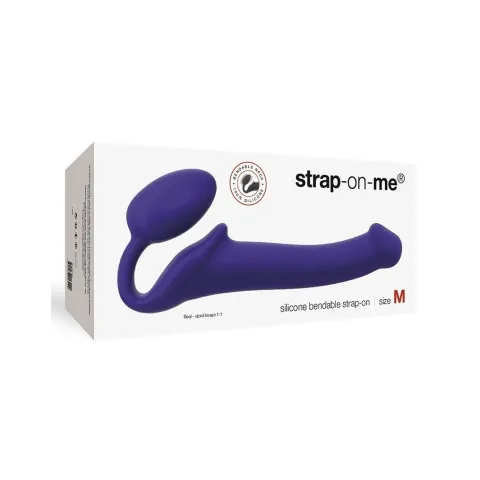 Страпон без ремней Strap-On-Me Violet M, полностью регулируемый, диаметр 3,3 см