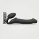 Страпон без ремня с вибрацией Strap-On-Me Vibrating Black L, диаметр 3,7 см, пульт ДУ, регулируемый