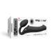 Страпон без ремня с вибрацией Strap-On-Me Vibrating Black L, диаметр 3,7 см, пульт ДУ, регулируемый