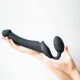 Страпон без ремня с вибрацией Strap-On-Me Vibrating Black M, диаметр 3,8 см, пульт ДУ, регулируемый