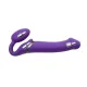 Страпон без ремней с вибрацией Strap-On-Me Vibrating Violet L, диам. 4,2 см, пульт ДУ, регулируемый
