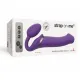 Страпон без ремней с вибрацией Strap-On-Me Vibrating Violet L, диам. 4,2 см, пульт ДУ, регулируемый