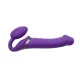 Страпон без ремней с вибрацией Strap-On-Me Vibrating Violet L, диам. 4,2 см, пульт ДУ, регулируемый