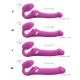 Безремінний вібрострапон з вакуумною стимуляцією Strap-On-Me MULTI ORGASM Fuchsia M, регульований