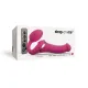 Безремінний вібрострапон з вакуумною стимуляцією Strap-On-Me MULTI ORGASM Fuchsia M, регульований
