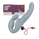 Страпон без ремня с вибрацией Fun Factory SHARE VIBE PRO cool grey, регулируемый