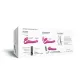 Страпон без ремней с вибрацией Strap-On-Me Vibrating Fuchsia XL, диам. 4,7 см, пульт ДУ, регулируемый